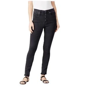 Madewell 9” high-rise button front skinny jeans